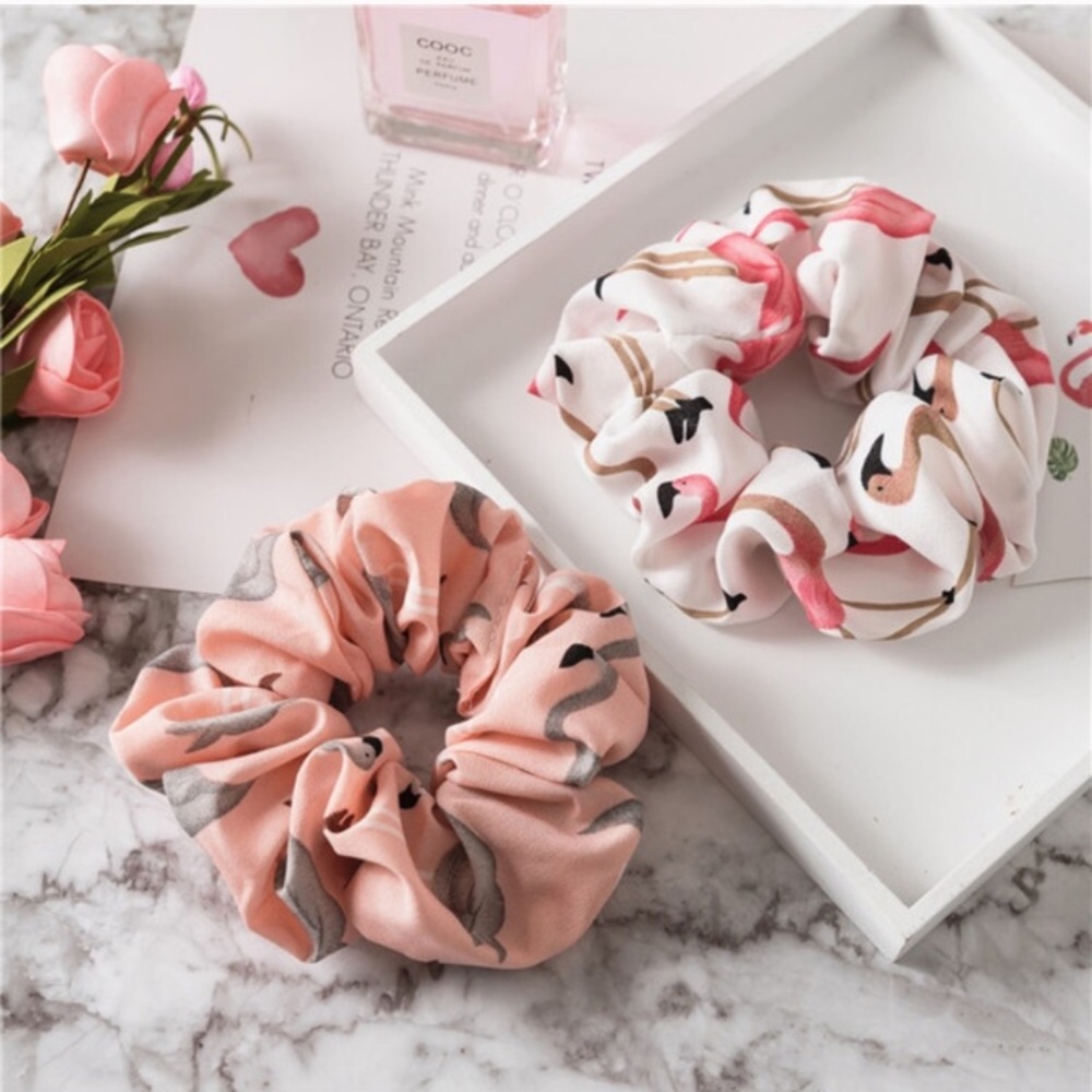Flamingo Scrunchies - Picture 3 of 6
